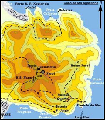 Mapa Geológico detalhado do granito do Cabo Santo Agostinho (Nascimento